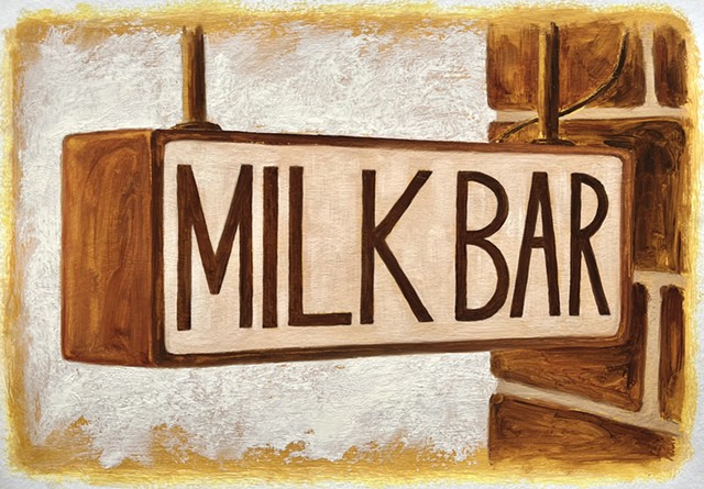 Milk Bar Hanging Sign #2