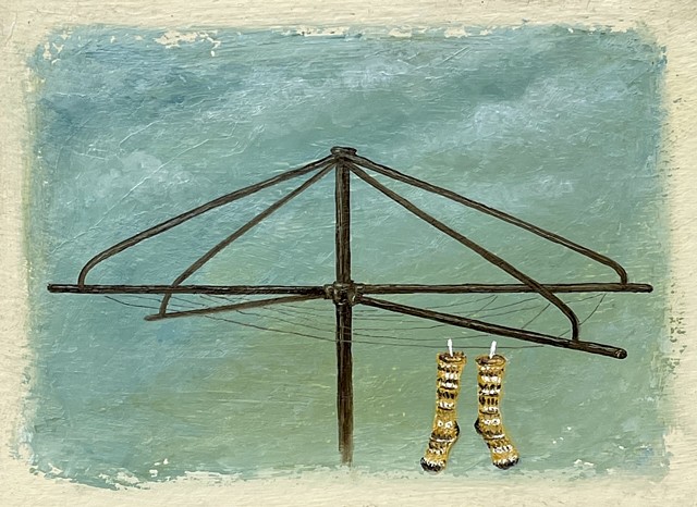 Clothes Line With Nordic Socks
