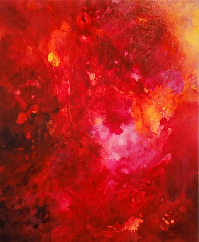 julie hylands abstract painting nebule otherworldly luminous 