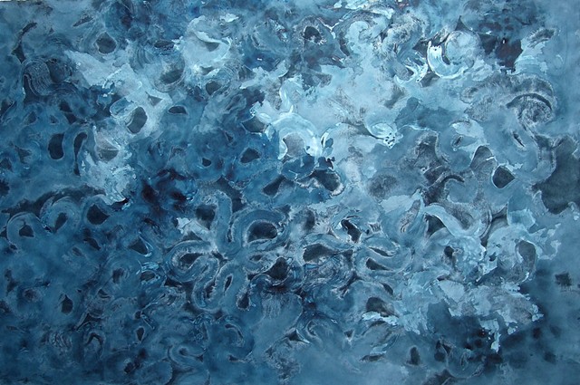julie hylands abstract painting ocean art seasponge