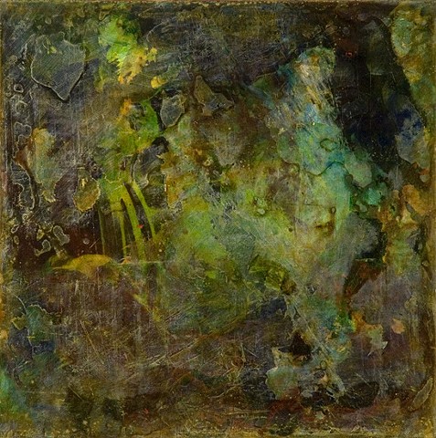 julie hylands abstract painting moody dark art