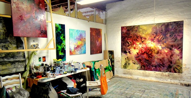 julie hylands abstract light installation art open studio PSAS Fremantle
