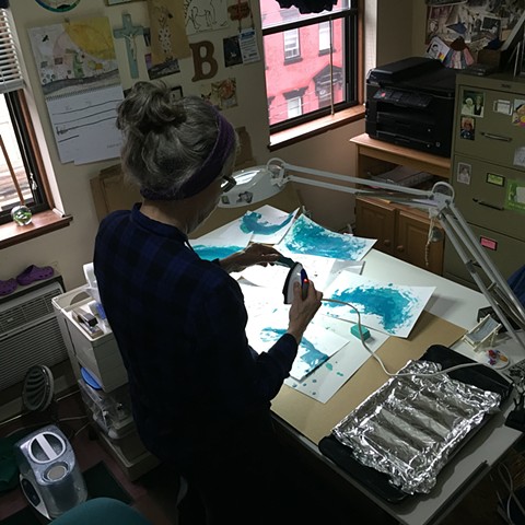 ENCAUSTIC WAX PROCESS

Illustrator:  Patricia Keeler

Using hot wax to create images for LIZZIE AND LOU SEAL, Sky Pony (April 2017)