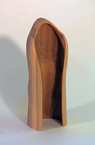 Laminated and carved walnut wood