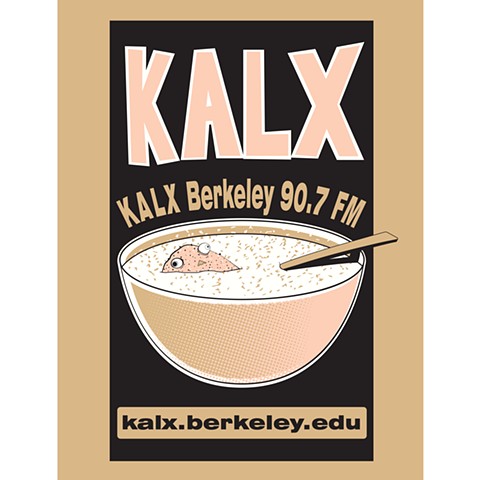 T-Shirt Design for KALX Radio Fall Fundraiser - Berkeley CA