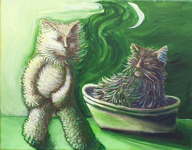 the bath