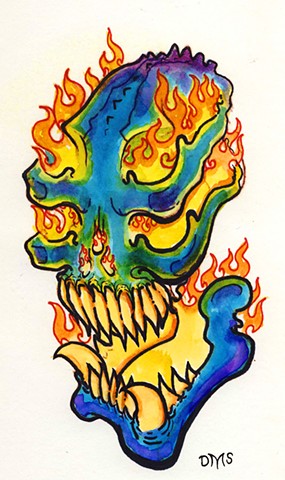 Skull on Fire