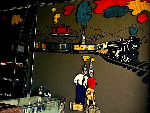 Boxcar Vape mural