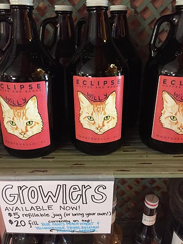 growler design for Eclipse coffeehouse