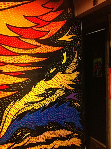 phoenix mural at Marty's P.M.