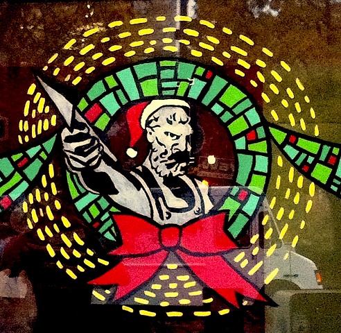 Holiday window for Whiteboard Inc.