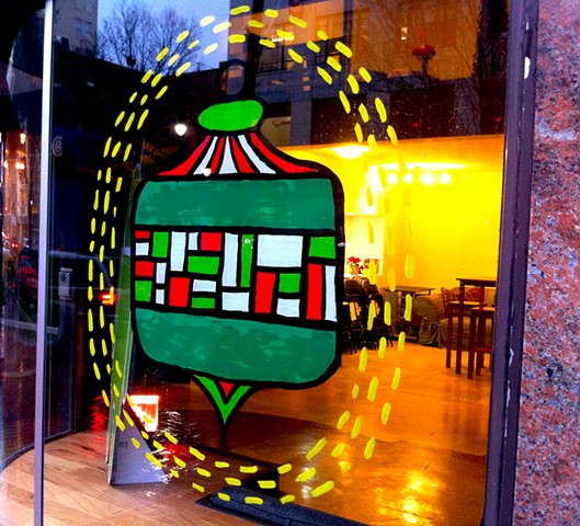Holiday window for Whiteboard Inc.
