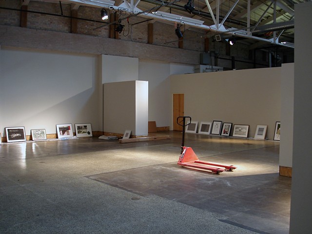 (S)Edition, installation in progress, Monroe Avenue Gallery, Urban Institute for Contemporary Arts