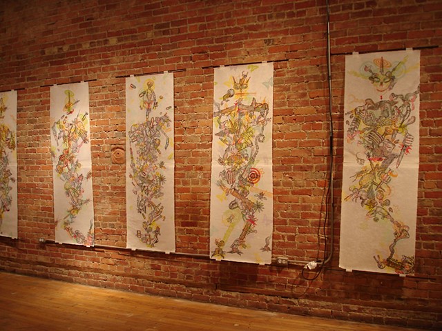 Apocalyptic Apparitions, installed at Zeitgeist Gallery, Detroit