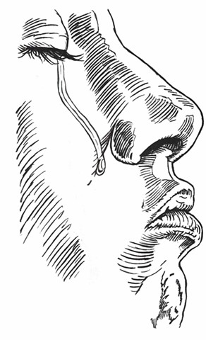 Crying 1 (preparatory drawing)