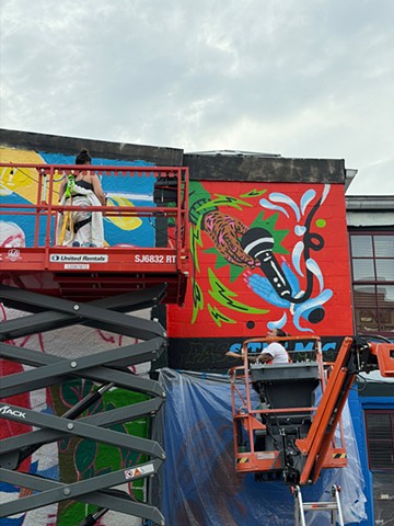 Photo by Saba Hamidi, BRUSH Mural Fest