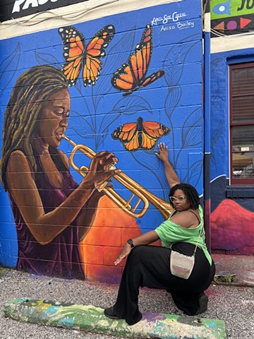 April Sky Green and Anisa Bailey's Mural