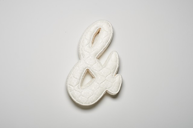 White Ampersand