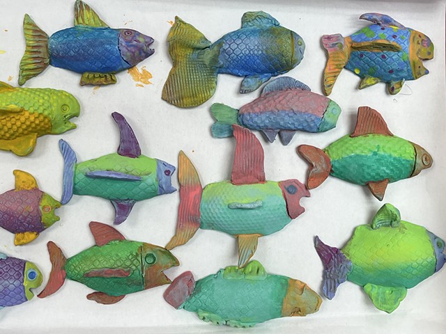 Fourth Grade Painted Fish