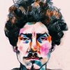 Detail of Portrait of Ezra Pound by Tom Deslongchamp