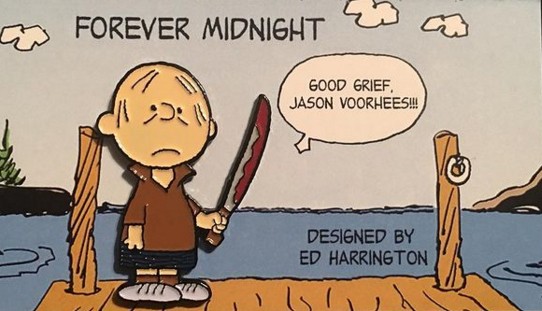 "Peanuts the 13th" enamel pin for Forever Midnight