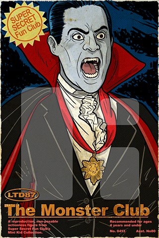 "Dracula" package art for SuperSecret Fun Club