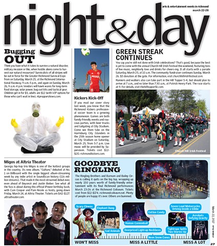 Style Weekly Night&Day page