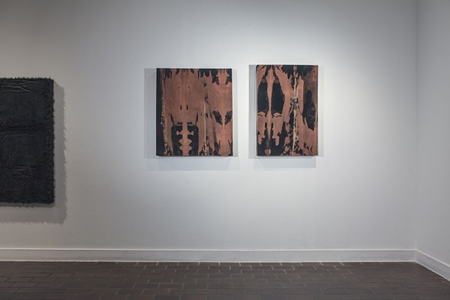 Krater no. 2 and Krater no. 3, installation view