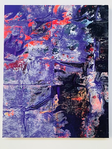 From A Melting World, binary-code paintings