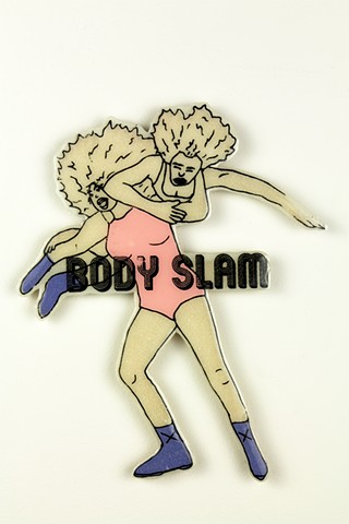 Screen Print on paper, mounted on mdf, and resin coated