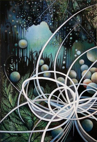 Water, lake, swamp, pond, sky, tree, Tangle, spirial, CERN, Particle Collision, Painting, Harmonics, Light, Structure, Science, Metaphysics, physics, astrophysics, outerspace, orbs, Energy, Nature
