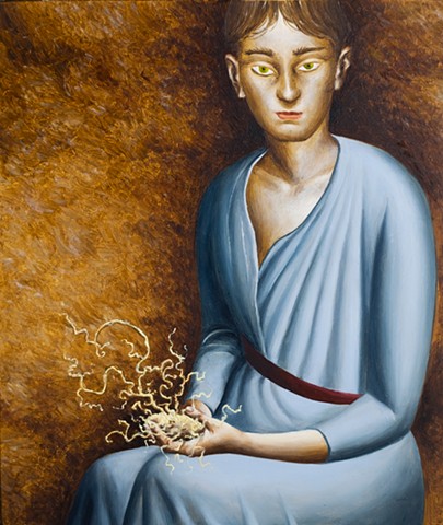 Boy with potato