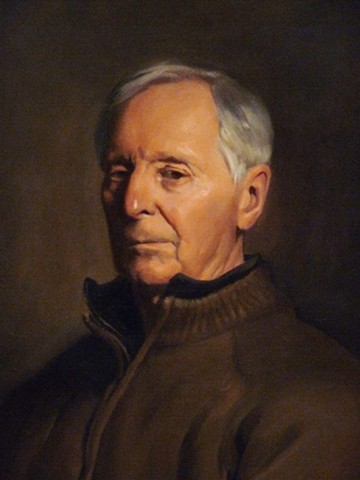 detail of Portrait of the Artist Mr. Donald Coakley