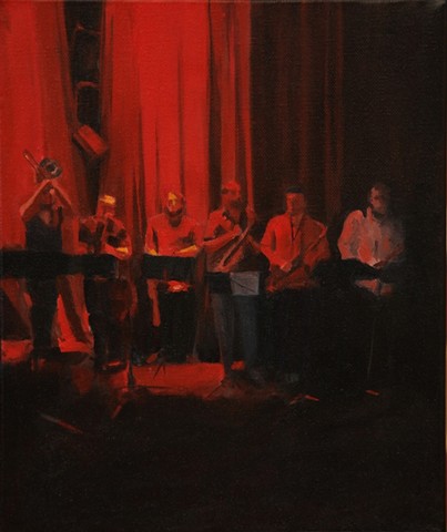 Michelle Hyland painted this picture after visiting a band in Sydney