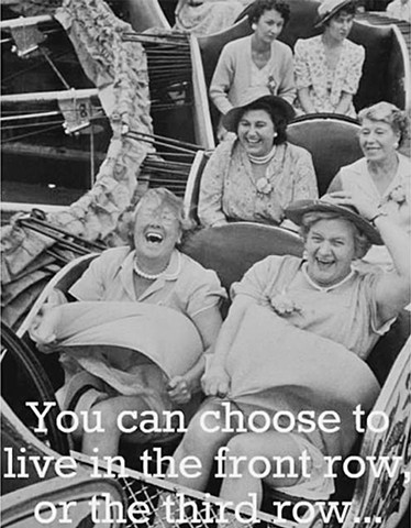 You can choose to live in the first row