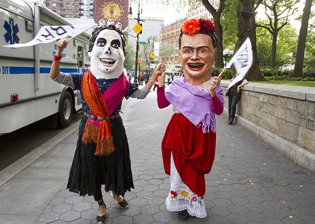 "Calavera Katarina and FREEda Kahlo"