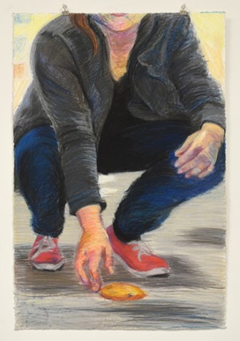 10 Second Rule. 23.5" x 35.25". Pastel. May 2013. 5 Second Rule. Chocolate Chip Cookie Cookies. Self Portrait. Red Keds.