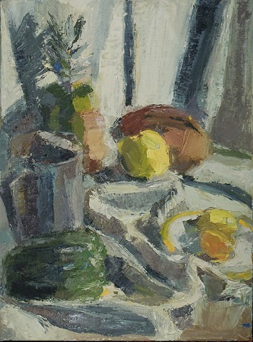 Still Life with Pineapple. 16 x 12". Oil on Canvas. October 2010. 