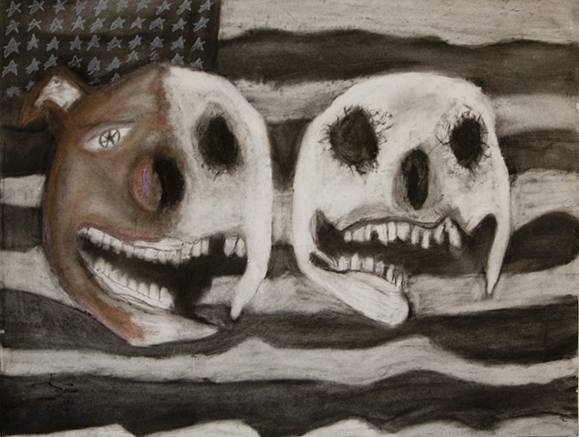 Two Pig Skulls