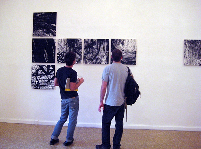 Installation shot graduate thesis show, Temple University Rome Gallery
