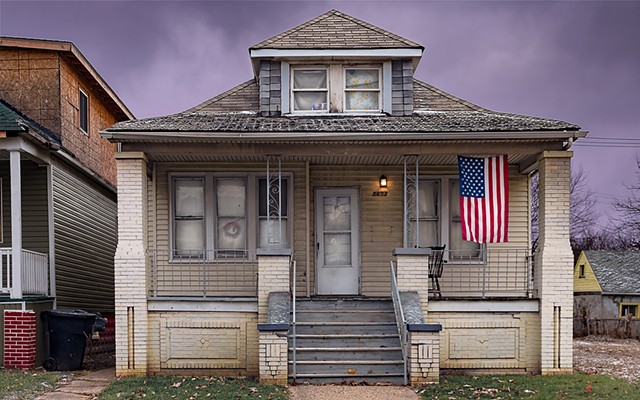 House with Flag