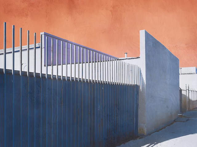 Blue Fence