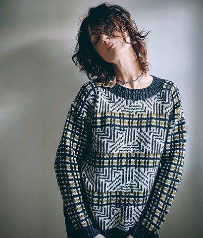 Jennifer Brou Erman sweater knitwear design artist