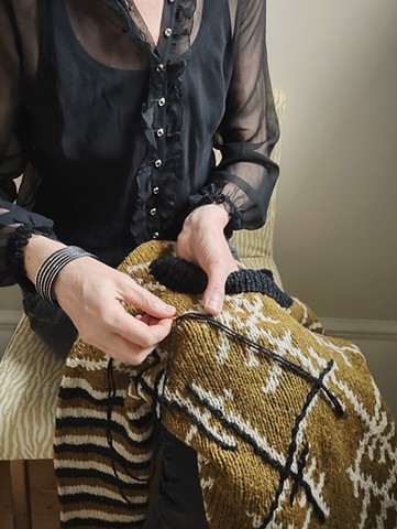 Jennifer Brou Uri sweater knitwear designer artist