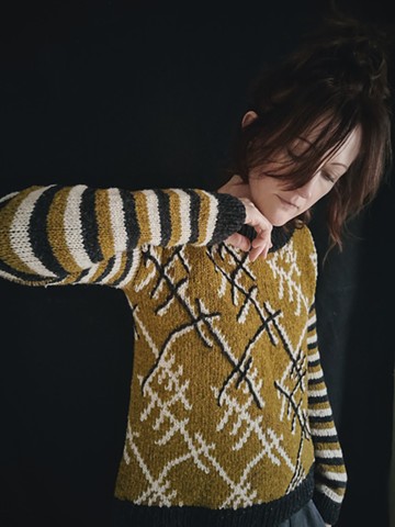 Jennifer Brou Uri sweater knitwear designer artist