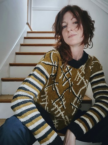 Jennifer Brou Uri sweater knitwear designer artist