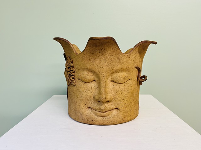 Stoneware facepot