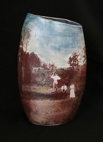 Still life Landscape vase