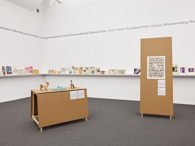 Installation view from Ñande Róga, Collection Teaching Gallery, Center for Curatorial Studies, Bard College, Annandale-on-Hudson, NY, December 2 – 12, 2021. Photo: Olympia Shannon 2021.