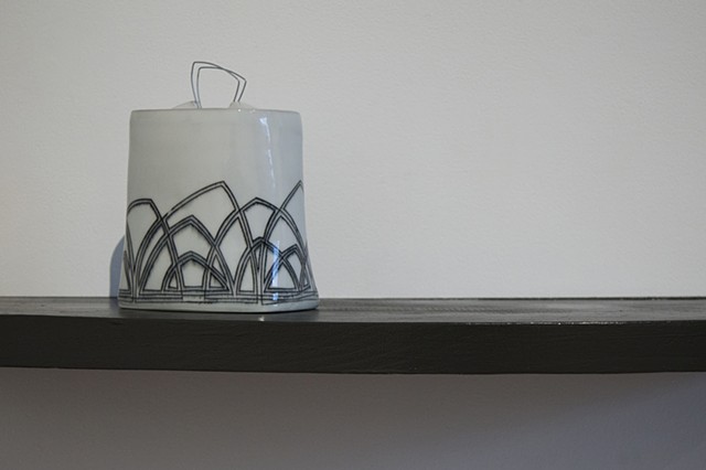 Jar with Sculptural Handle